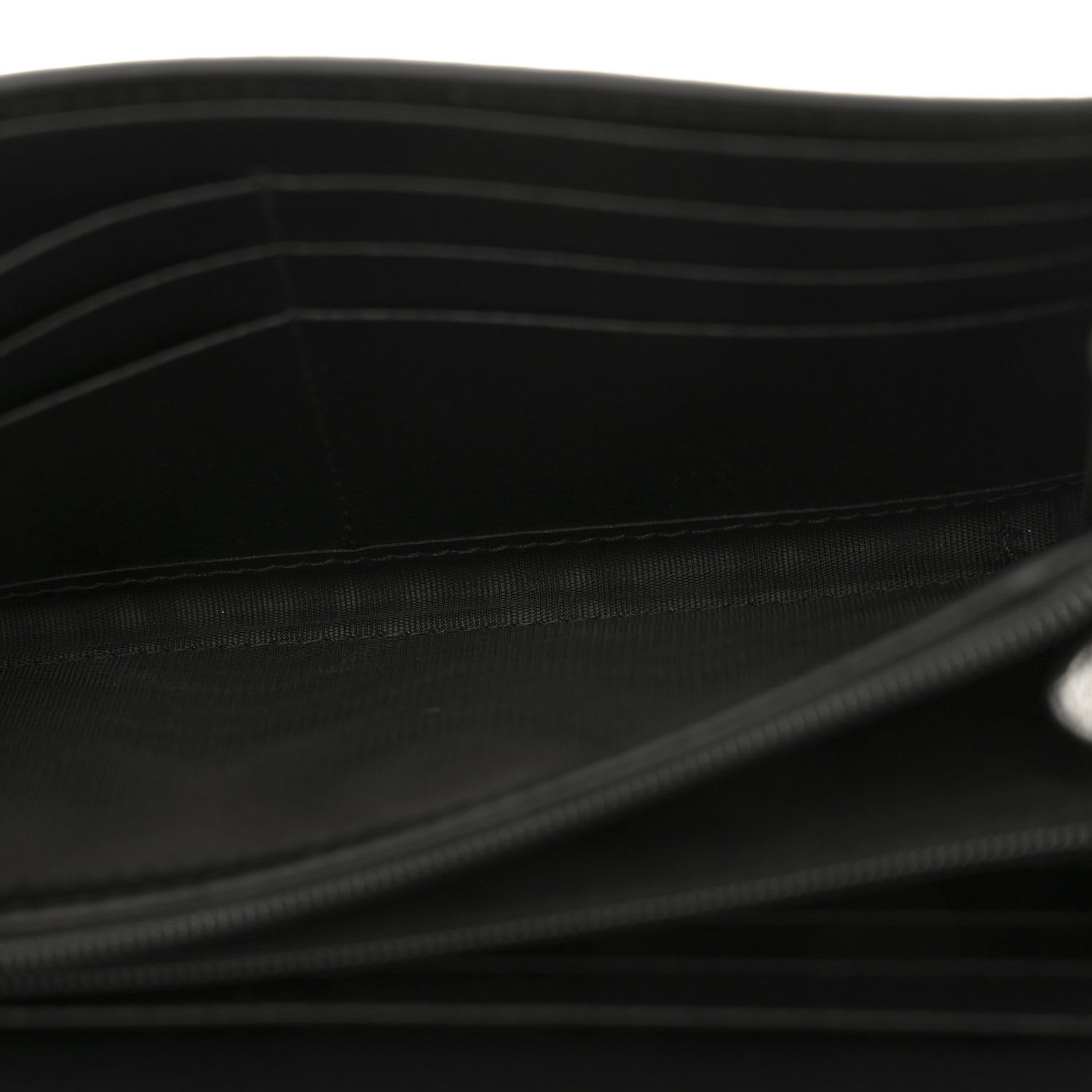 Gucci Dollar Calfskin GG Supreme Monogram Petite GG Marmont Wallet Chain Bag Black Beige Ebony 5 of 11