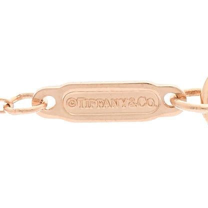 Tiffany 18K Rose Gold Diamond Atlas Pierced Pendant Necklace 4 of 4