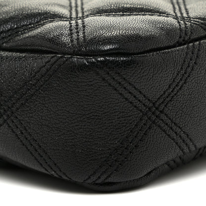 Saint Laurent Grained Lambskin Quilted Mini Becky Double Zip Bag Black 9 of 11