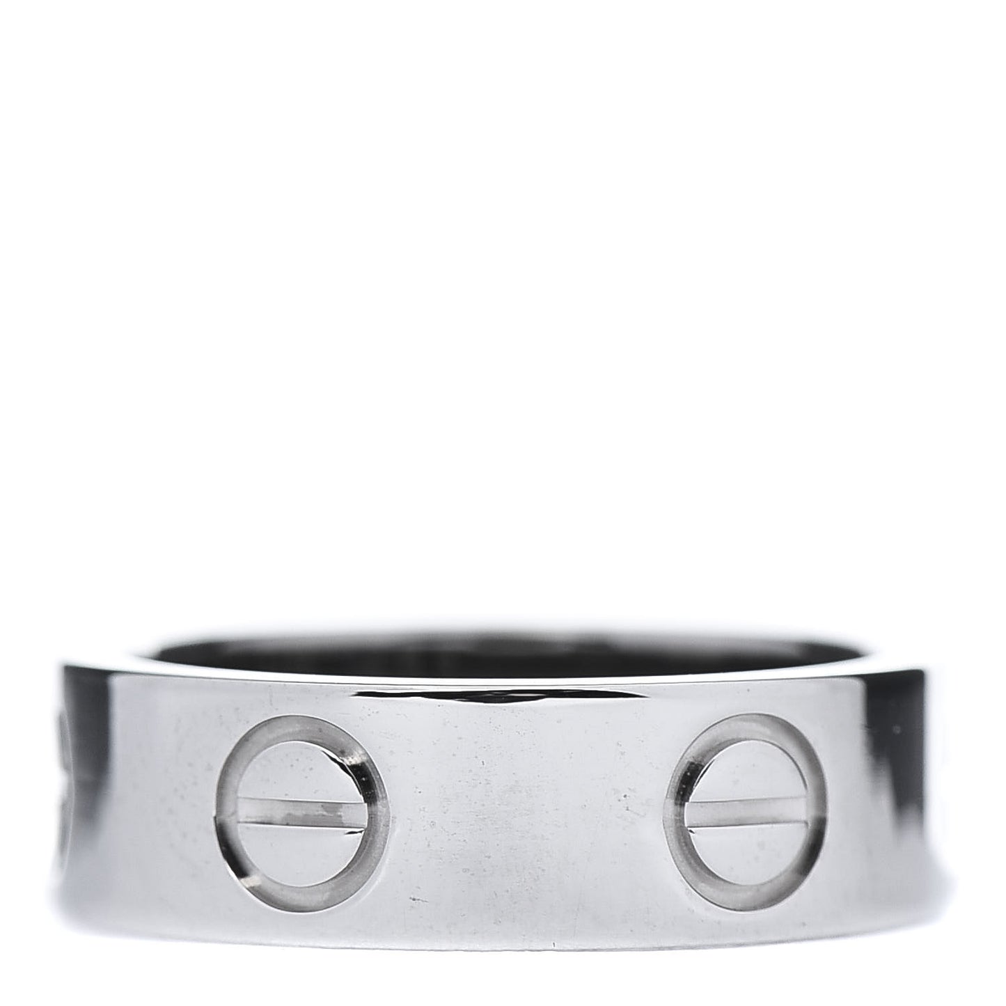 18K White Gold 5.5mm LOVE Ring 49 4.75