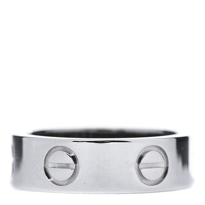 Cartier 18K White Gold 5.5mm LOVE Ring 49 4.75 3 of 5