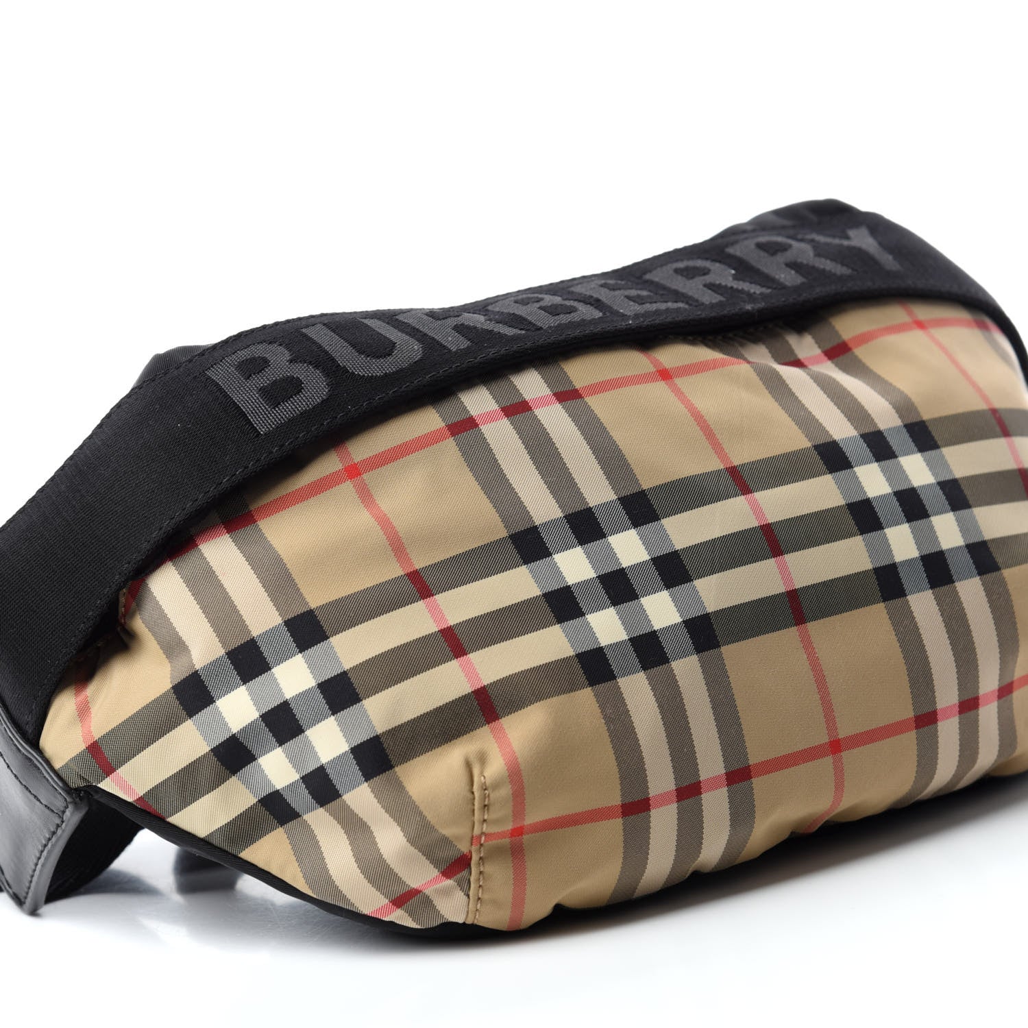 Burberry Nylon Vintage Check Sonny Bum Bag Archive Beige Black 6 of 9