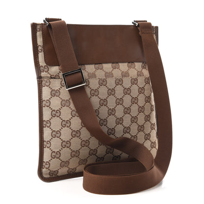 Gucci Monogram Messenger Crossbody Bag Brown 3 of 10
