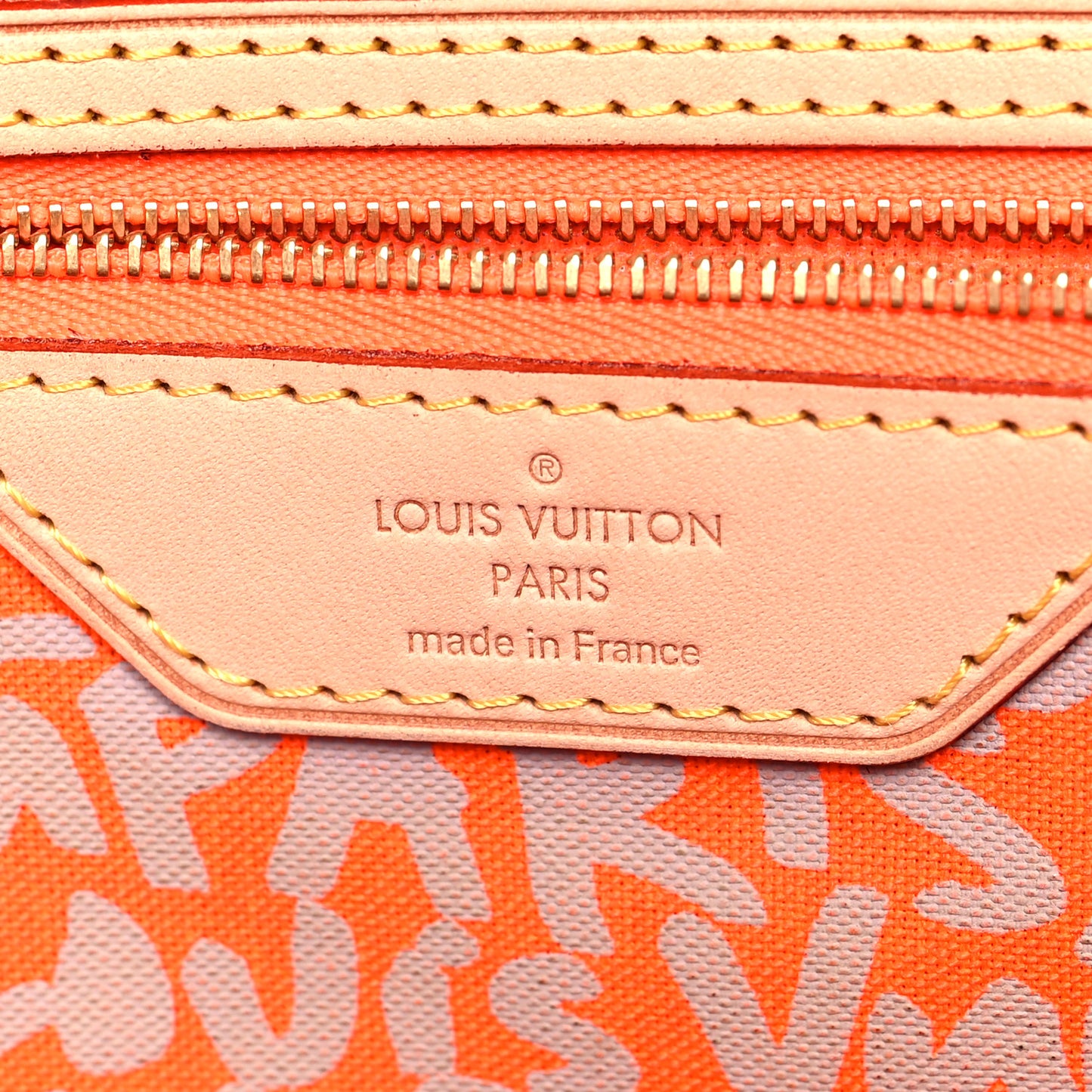 Monogram Graffiti Neverfull GM Orange