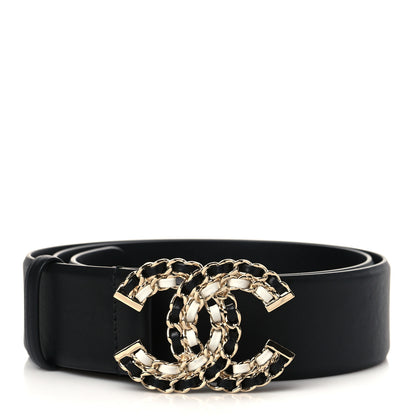 Chanel Calfskin CC Chain Belt 90 36 Black 1 of 6