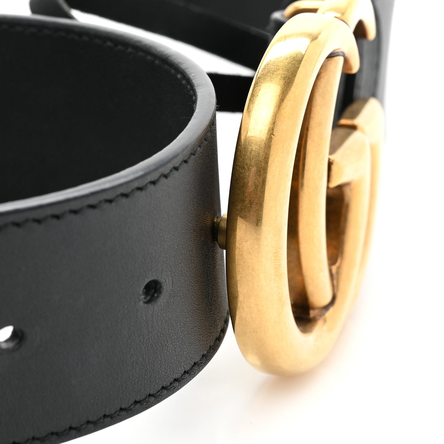 Gucci Calfskin Double G 40mm Belt 80 32 Black 4 of 6