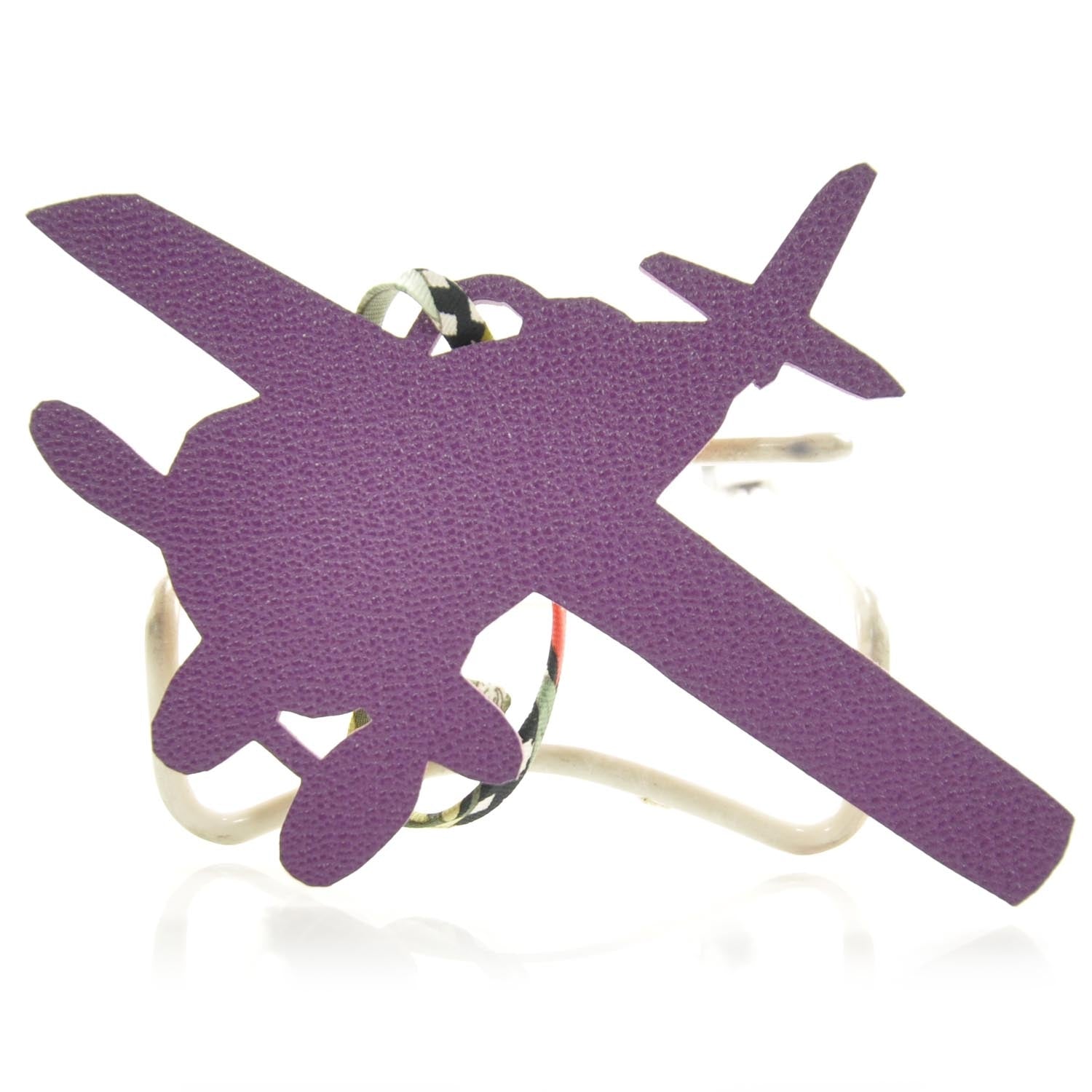 Hermes Leather Petit H Aeroplane Airplane Bag Charm Tree Ornament 1 of 4