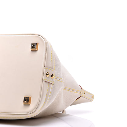 Louis Vuitton Suhali Lockit MM White 8 of 9