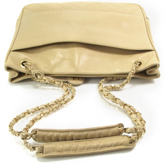 Chanel Lambskin Shopping Tote Beige 4 of 11