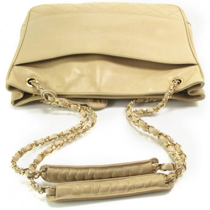Chanel Lambskin Shopping Tote Beige 4 of 11
