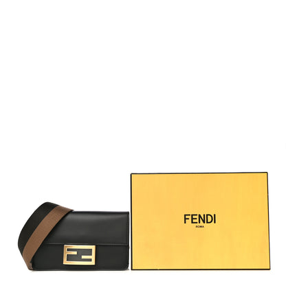 Fendi Vitello King Mini Flat Baguette Black 12 of 12