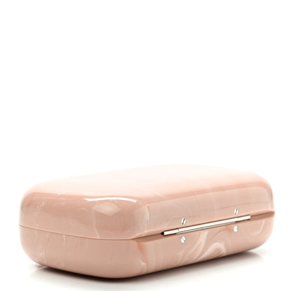 Alexander McQueen PVC Marble Skull Box Clutch Rose Pink 4 of 7