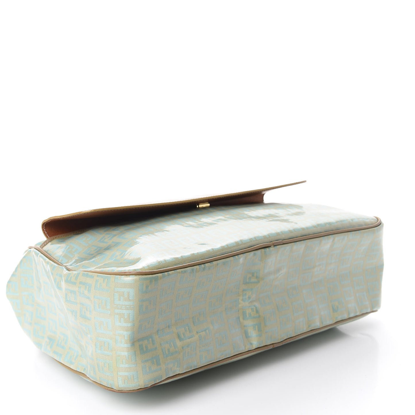 Vinyl Zucchino Pocket Shoulder Bag Blue