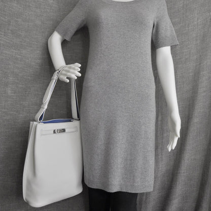 Hermes Taurillon Clemence SO KELLY 26 Blanc and Mykonos 2 of 10
