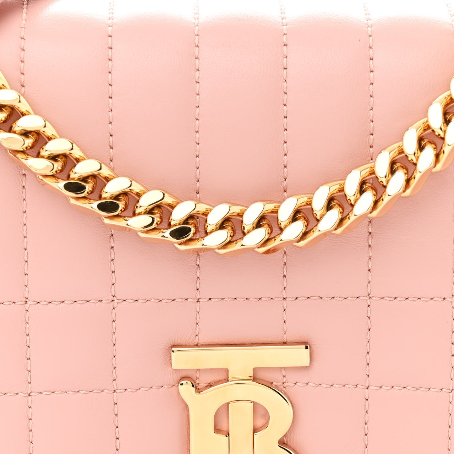 Lambskin Quilted Small Lola Bag Dusty Pink