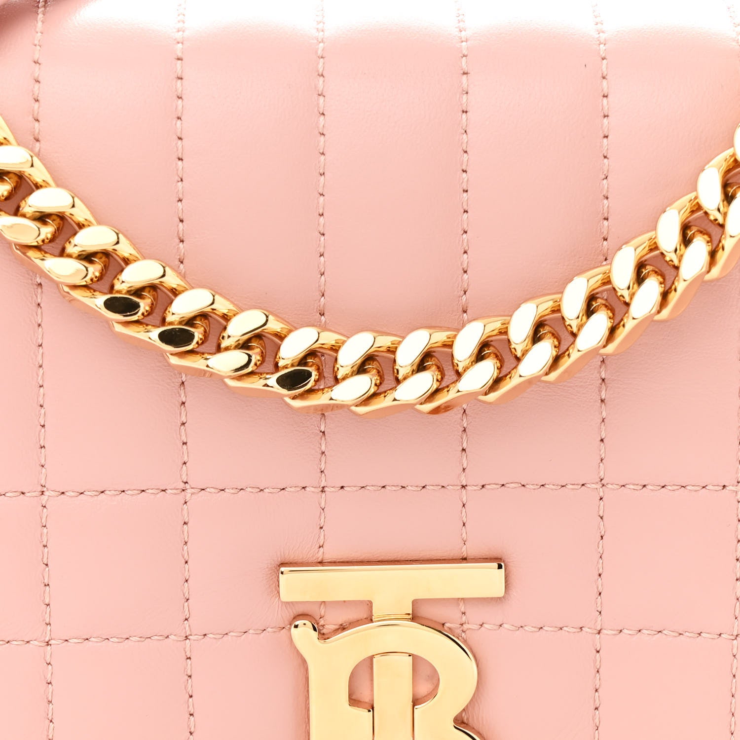 Burberry Lambskin Quilted Small Lola Bag Dusty Pink 8 of 11
