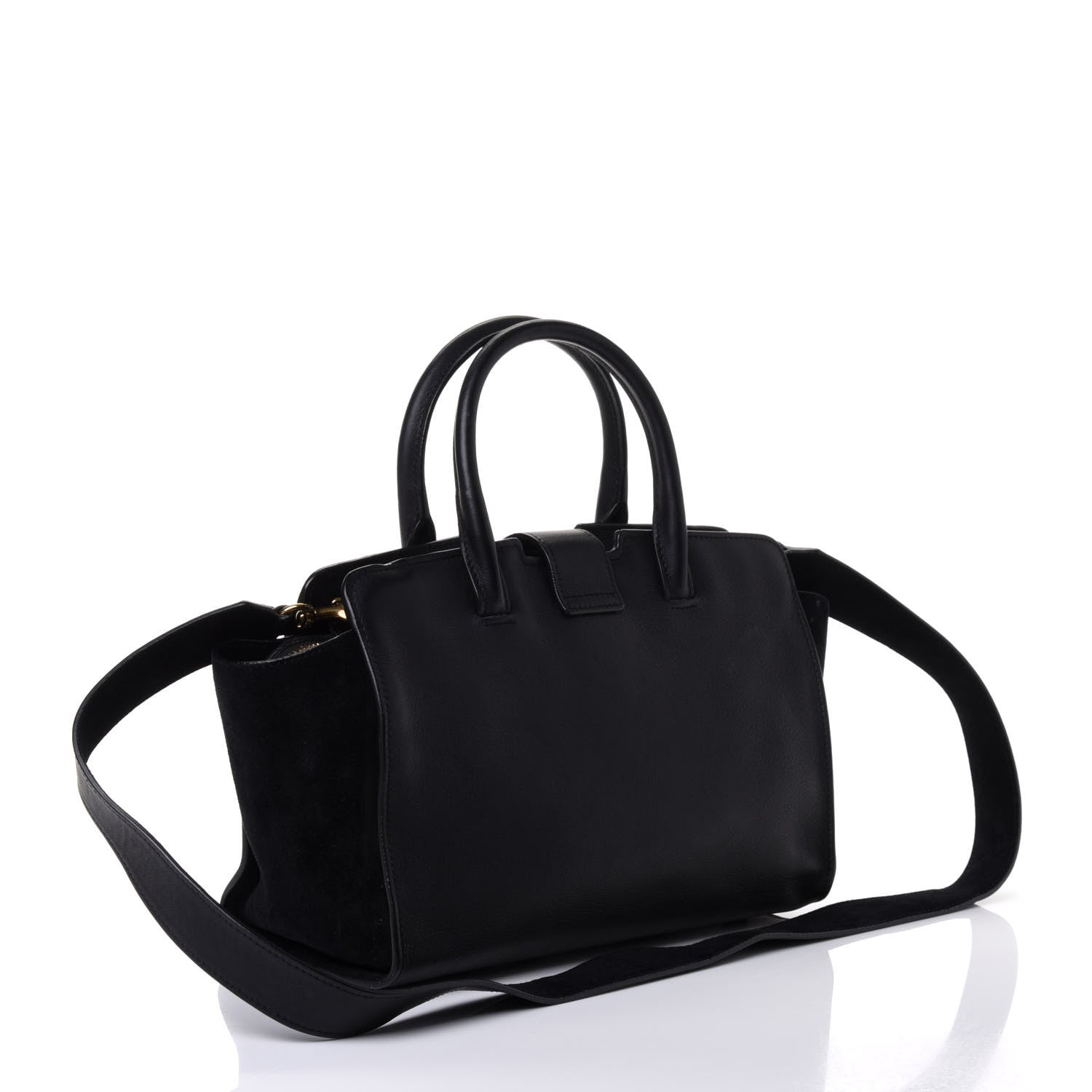 Saint Laurent Calfskin Monogram Baby Downtown Cabas Black 2 of 4