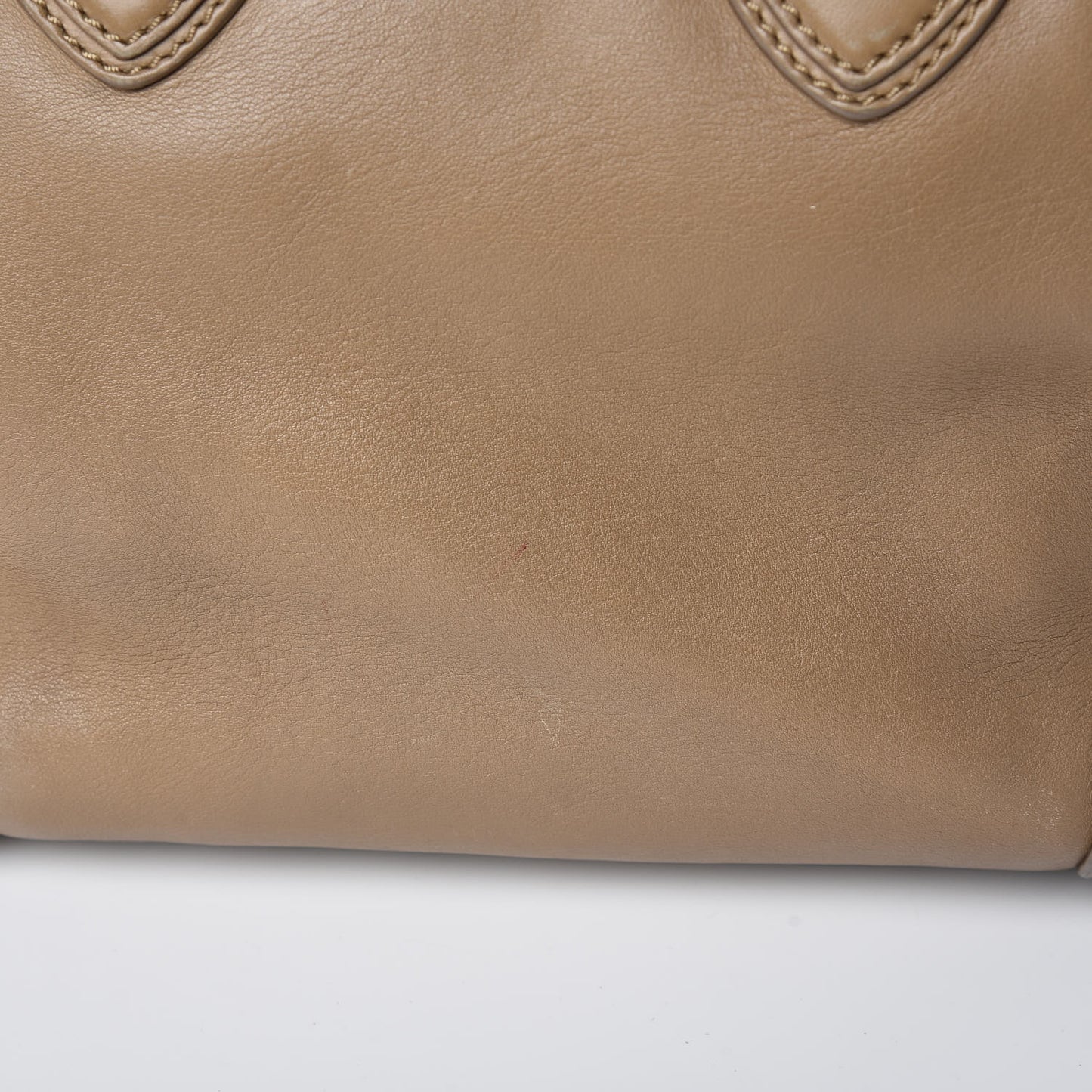 Smooth Calfskin Mini Luggage Camel