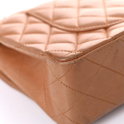 Chanel Lambskin Quilted Medium Double Flap Brown 10 of 46
