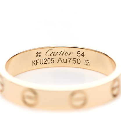 Cartier 18K Yellow Gold 3.5mm LOVE Wedding Band Ring 54 6.75 4 of 5