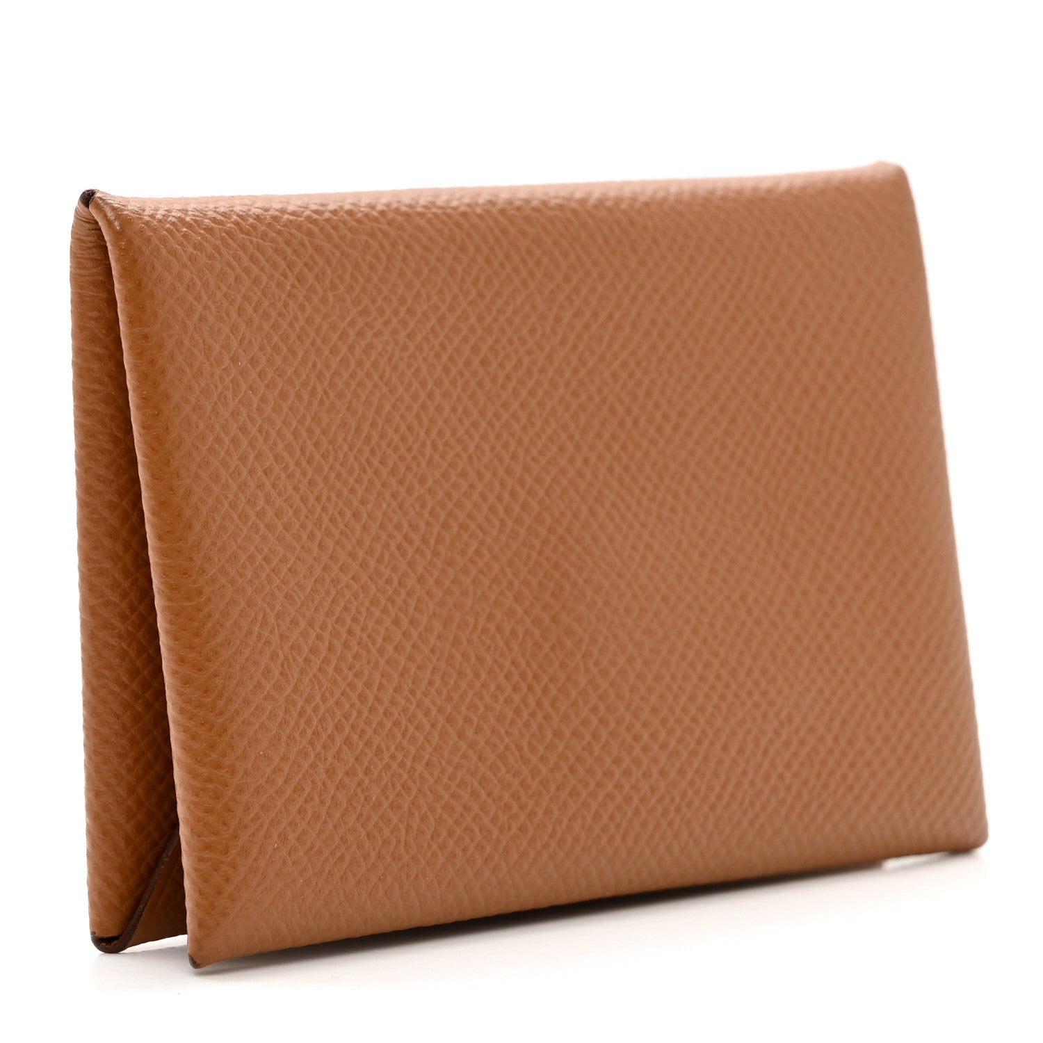 Hermes Epsom Calvi Card Case Gold 3 of 6