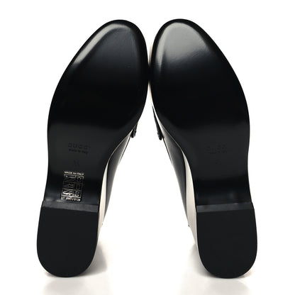 Gucci Ancora Calfskin Womens Horsebit Platform Loafers 35 Black 5 of 9