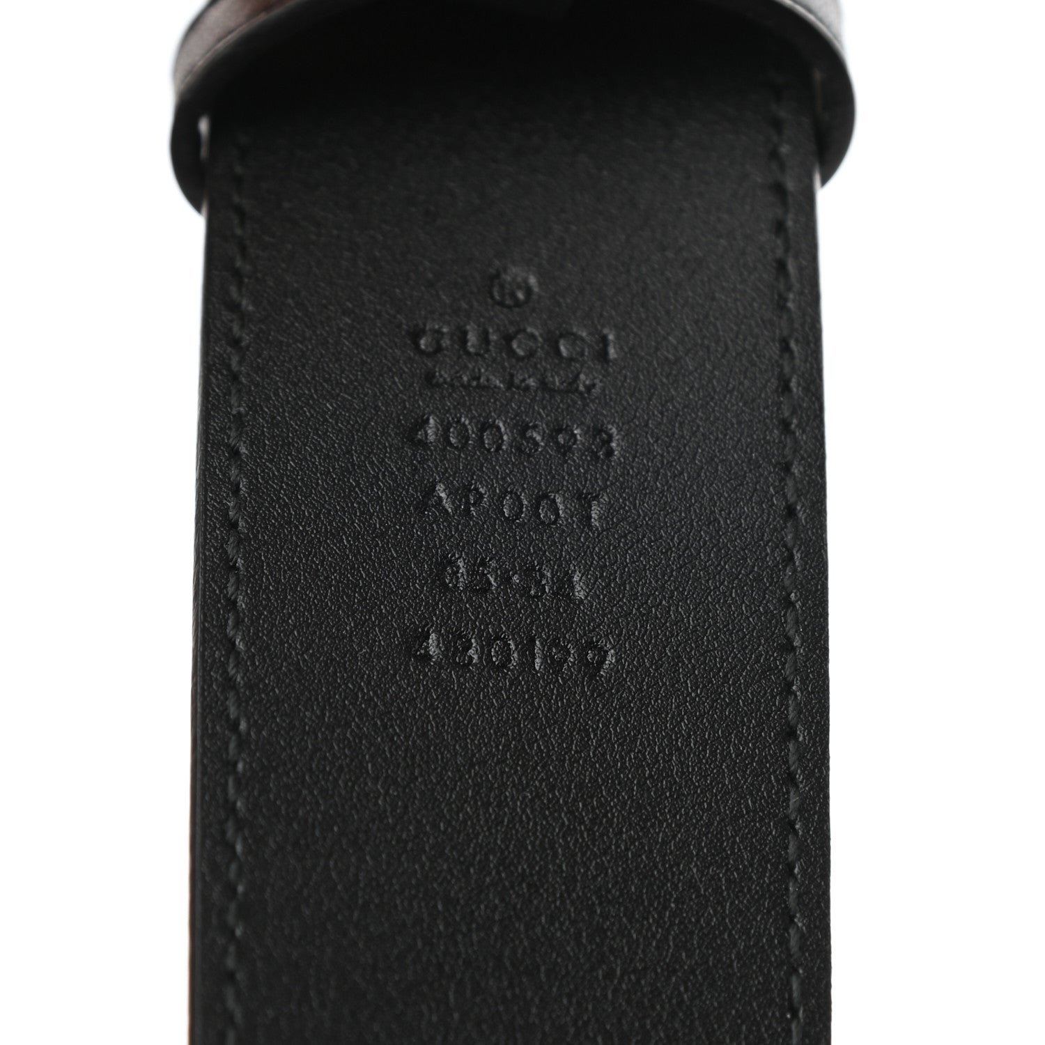 Gucci Calfskin Double G 40mm Belt 85 34 Black 3 of 5
