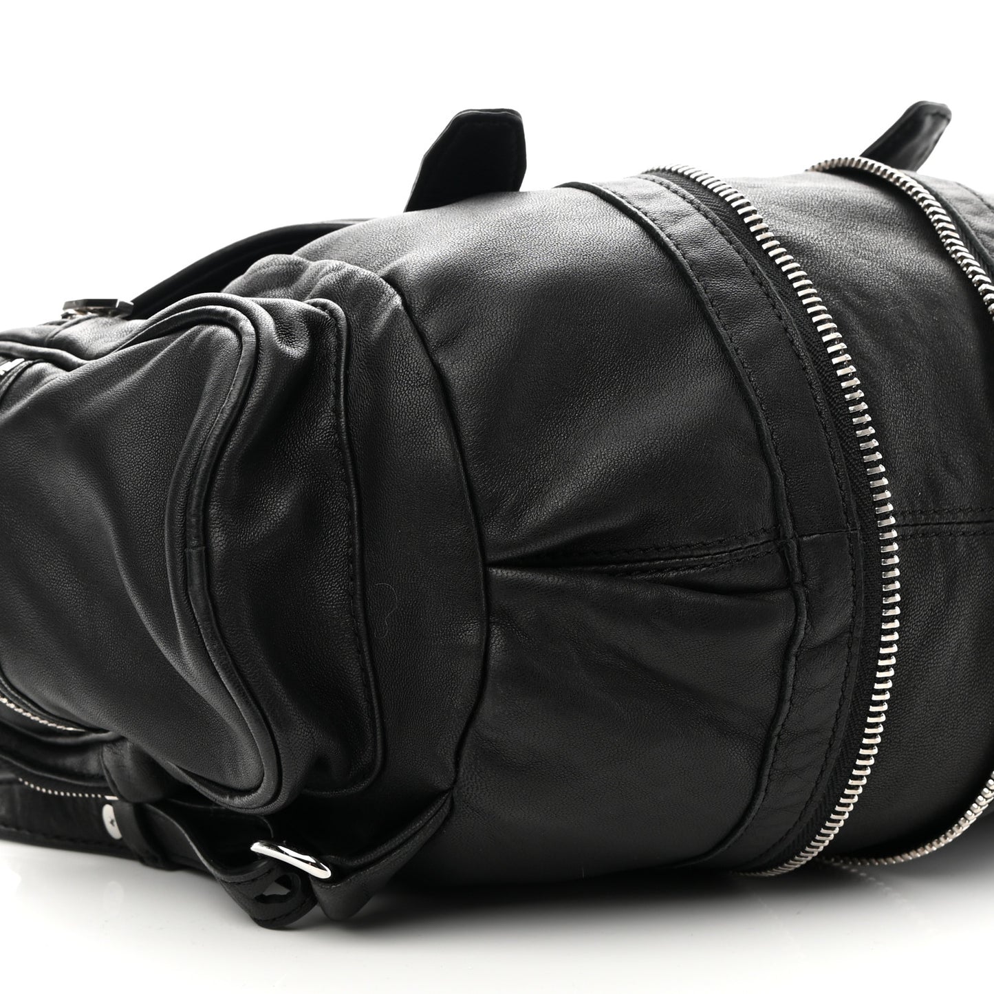 Lambskin Marti Backpack Bag Washed Black Rhodium Hardware