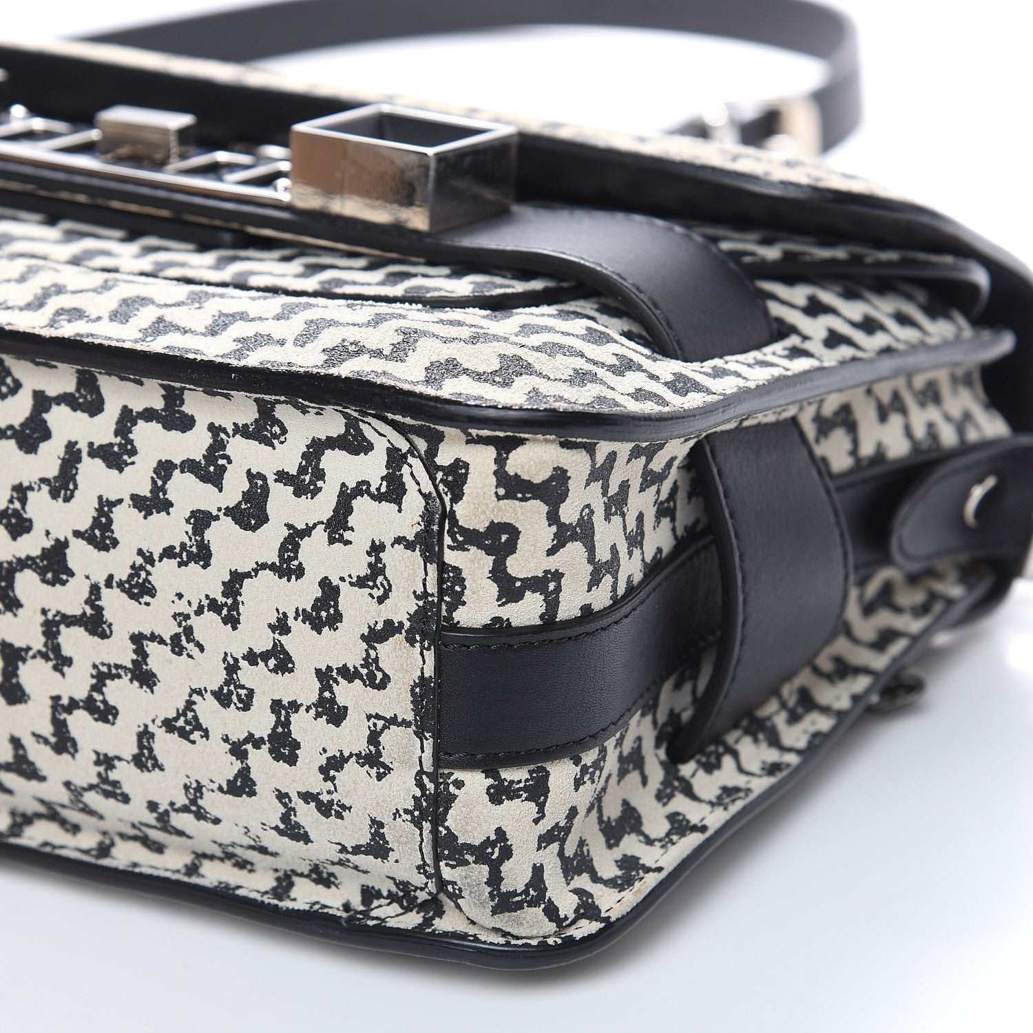 Proenza Schouler Suede Tweed Print Mini PS11 Classic Shoulder Bag Off White 8 of 16