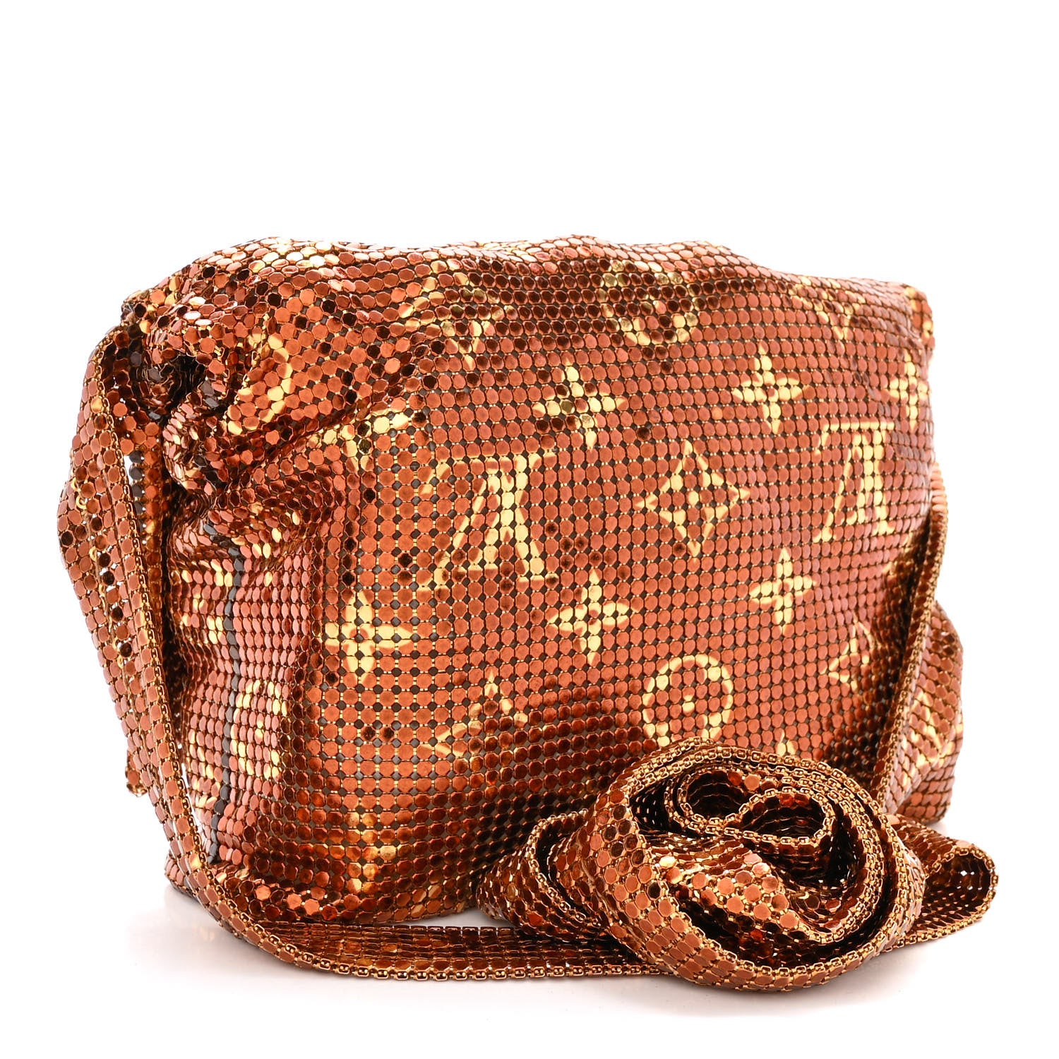 Louis Vuitton Monogram Mesh Metal Frances Gold 3 of 12