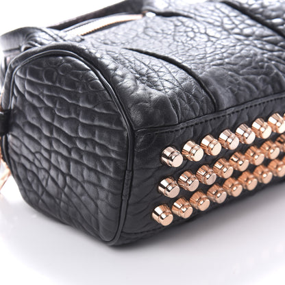Alexander Wang Pebbled Lambskin Mini Rockie Black Rose Gold Hardware 6 of 9