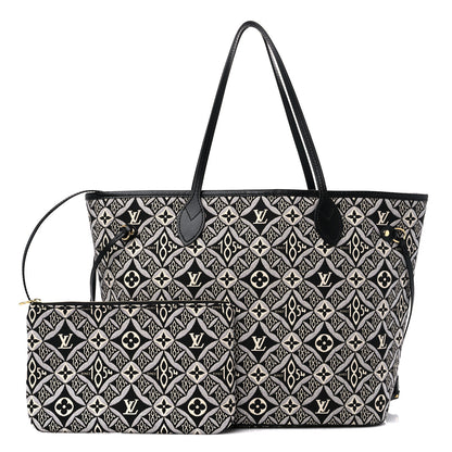 Louis Vuitton Jacquard Since 1854 Neverfull MM Grey 1 of 11