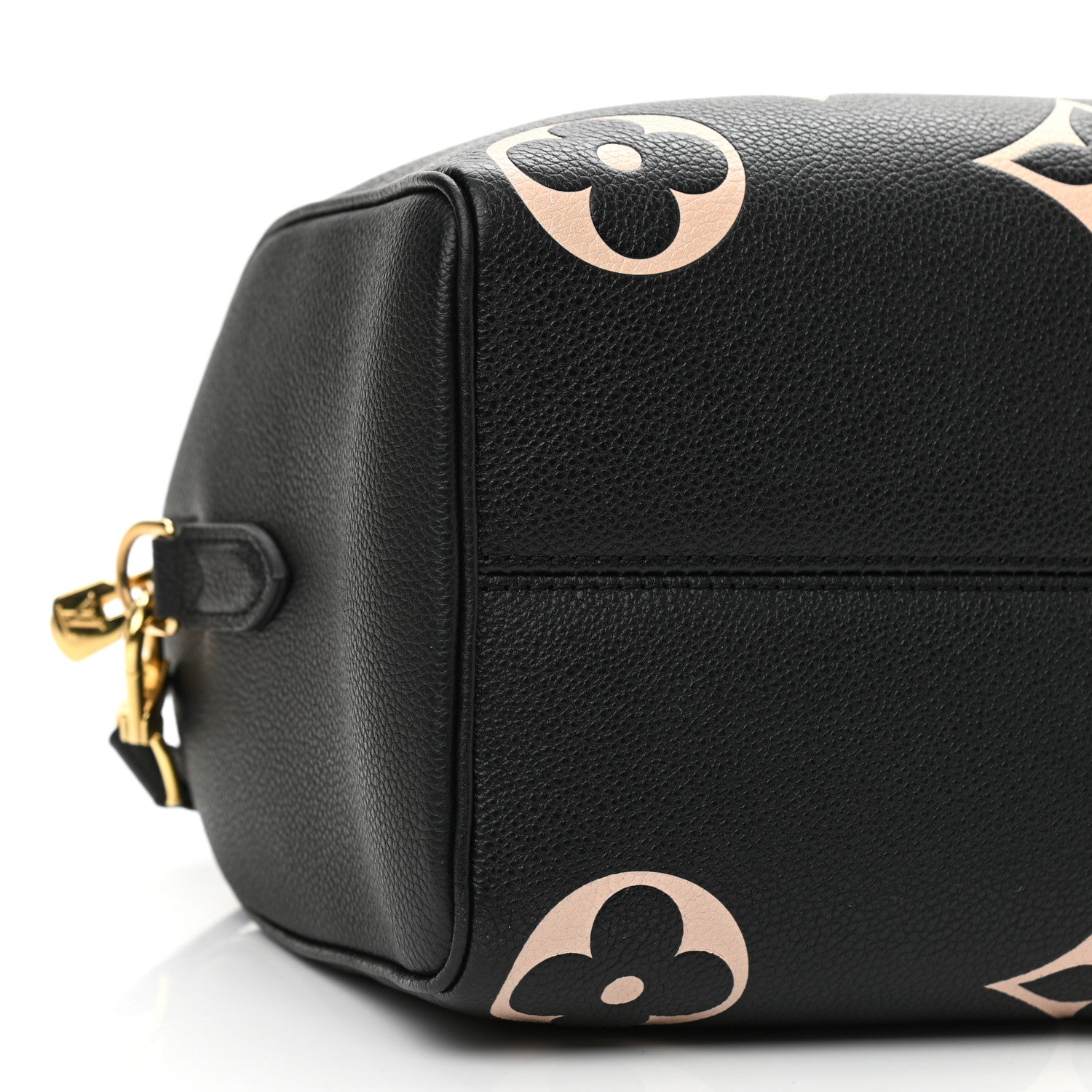 Louis Vuitton Empreinte Monogram Giant Speedy Bandouliere 25 Black Beige 8 of 9