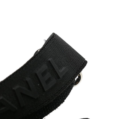 Chanel Stretch Fabric Lambskin CC Flat Sandals 36 Black 10 of 10