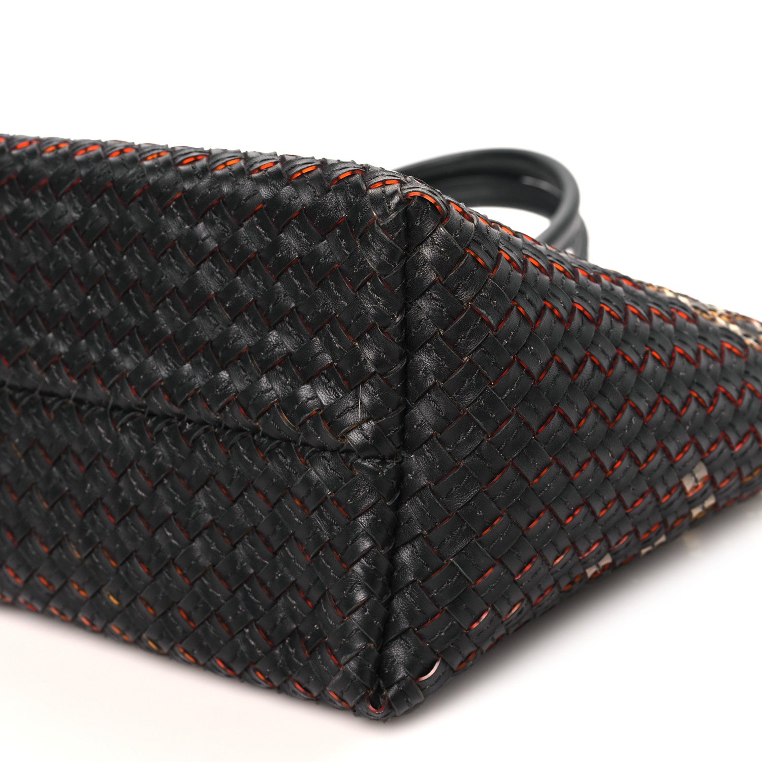 Bottega Veneta Nappa Intrecciato PVC Medium Cabat Black 10 of 10