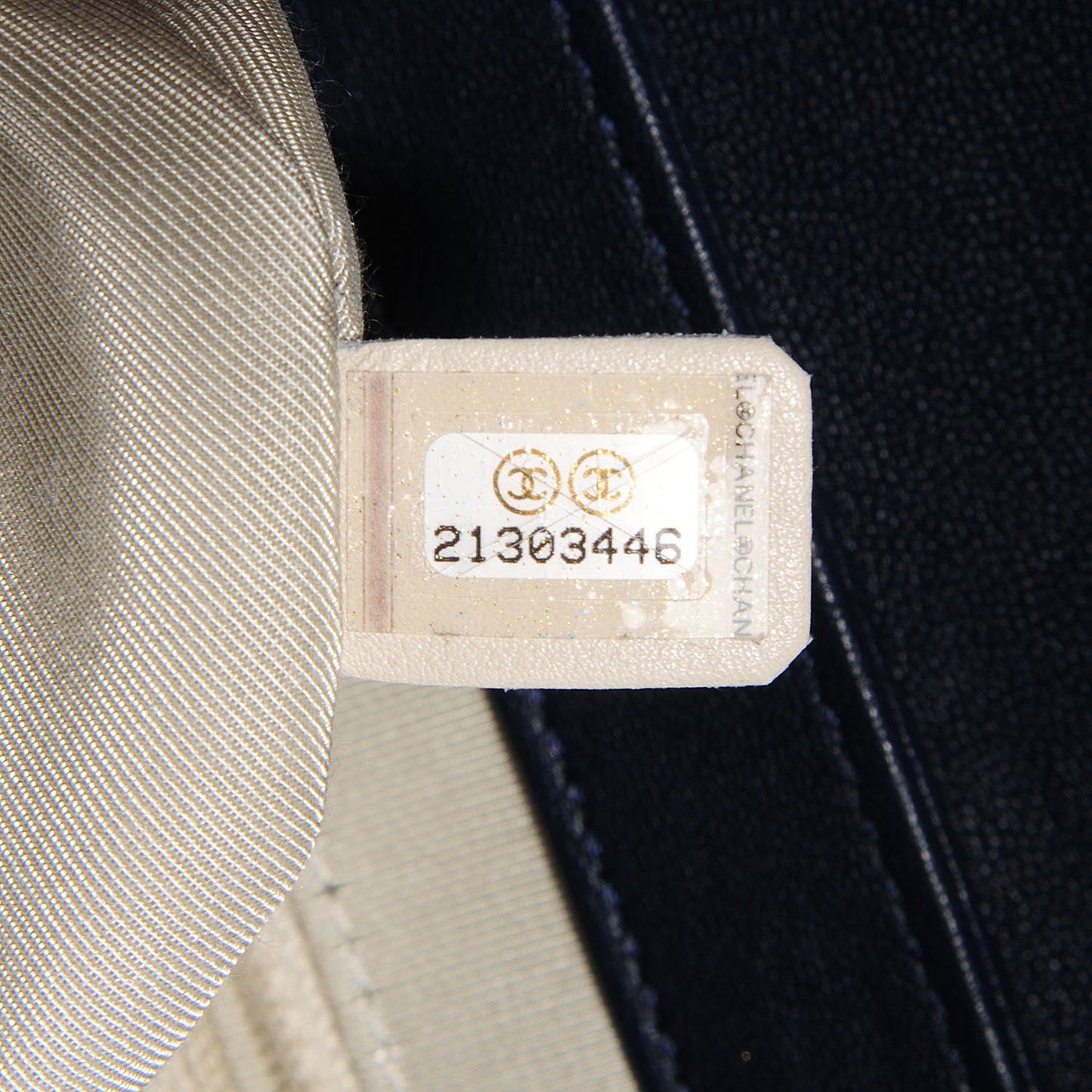 Washed Lambskin Chain Around Medium Messenger Bag Navy Blue