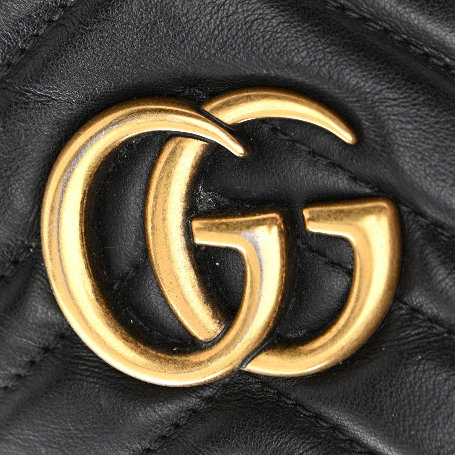 Calfskin Matelasse GG Marmont Dome Backpack Black