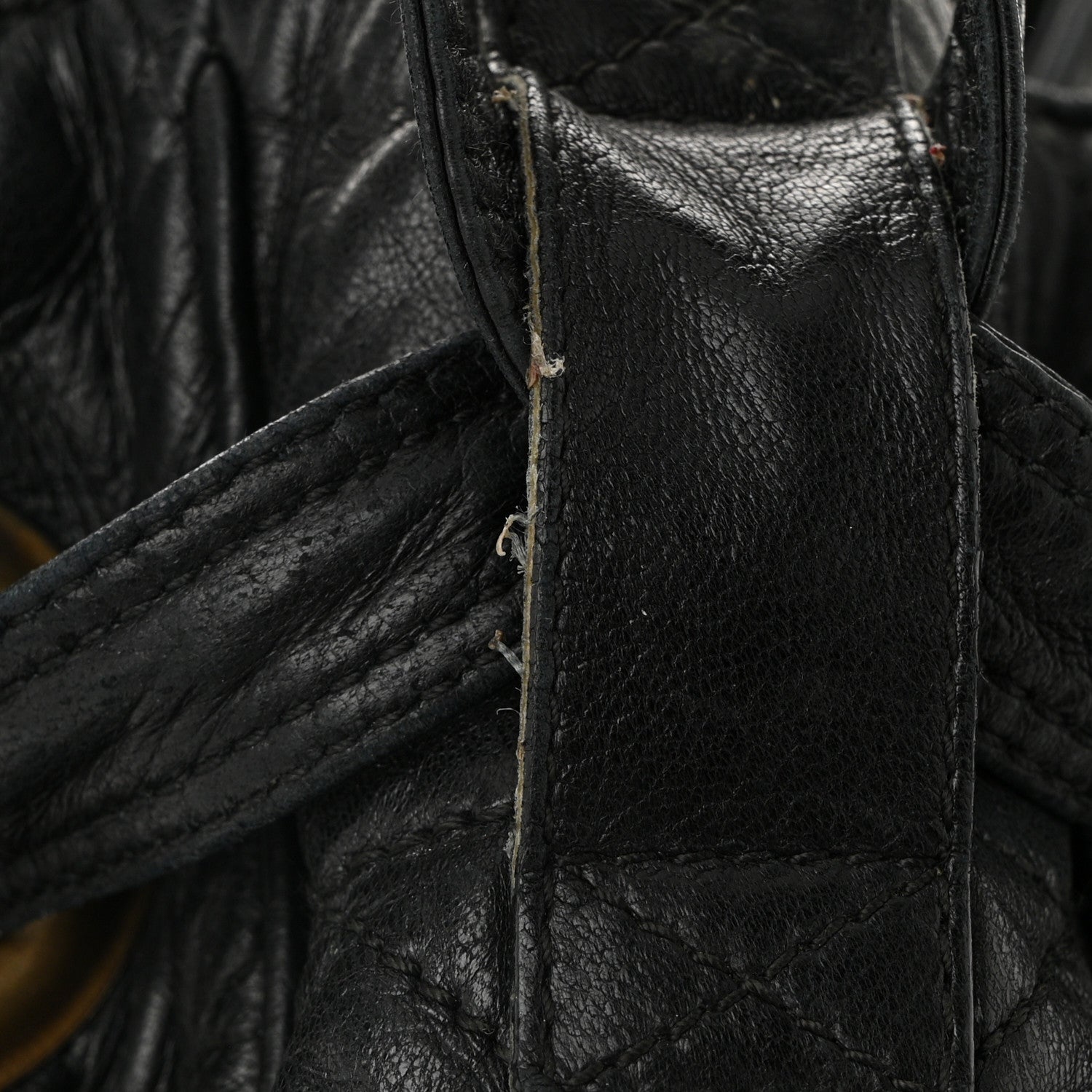 Christian Dior Lambskin Cannage Drawstring Bag Black 11 of 12