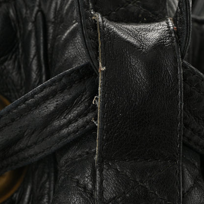 Christian Dior Lambskin Cannage Drawstring Bag Black 11 of 12