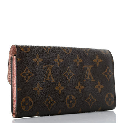 Louis Vuitton Monogram Emilie Wallet Rose Ballerine 3 of 11