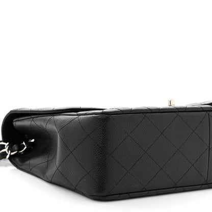 Chanel Caviar Quilted Jumbo Single Flap Black 9 of 10