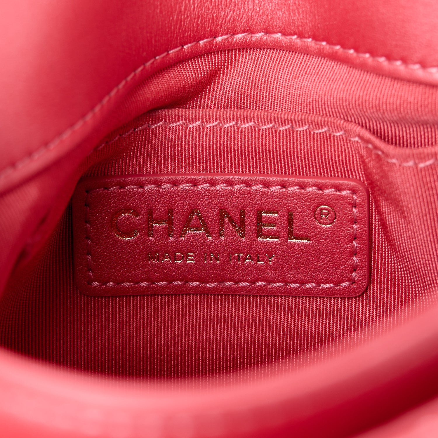 Chanel Metallic Calfskin Quilted Top Handle Flap Dark Pink 6 of 12