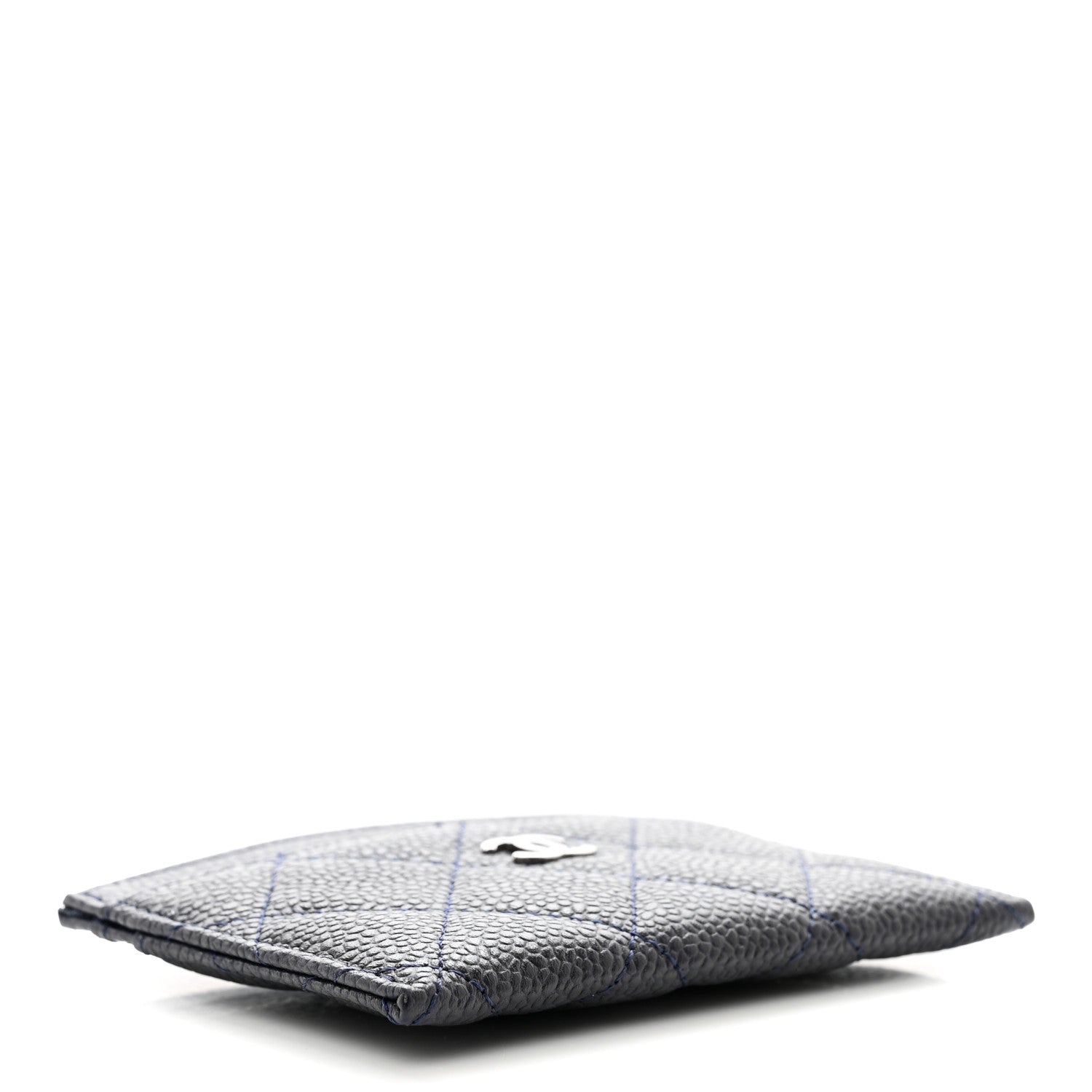 Chanel Caviar Quilted Card Holder Navy 4 of 8