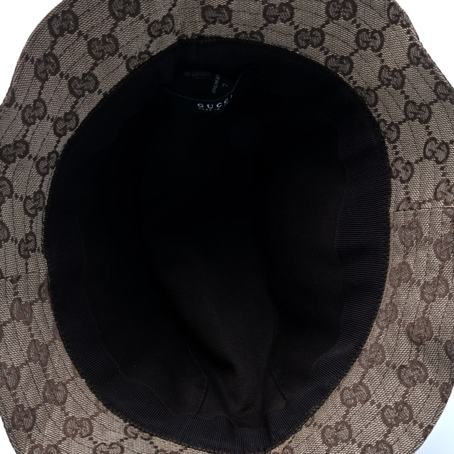 Monogram Web Bucket Hat L Brown