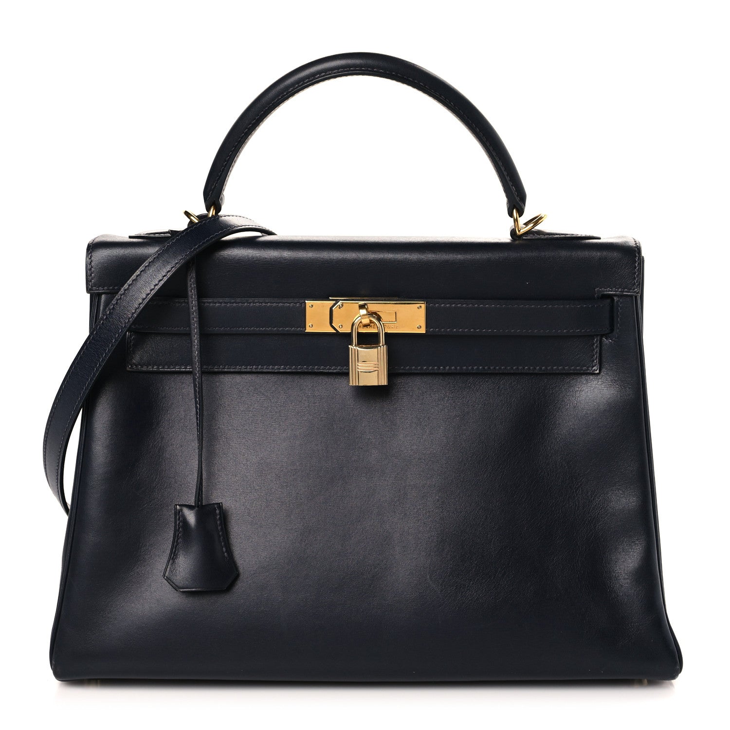 Hermes Box Kelly Retourne 32 Bleu Marine 1 of 9