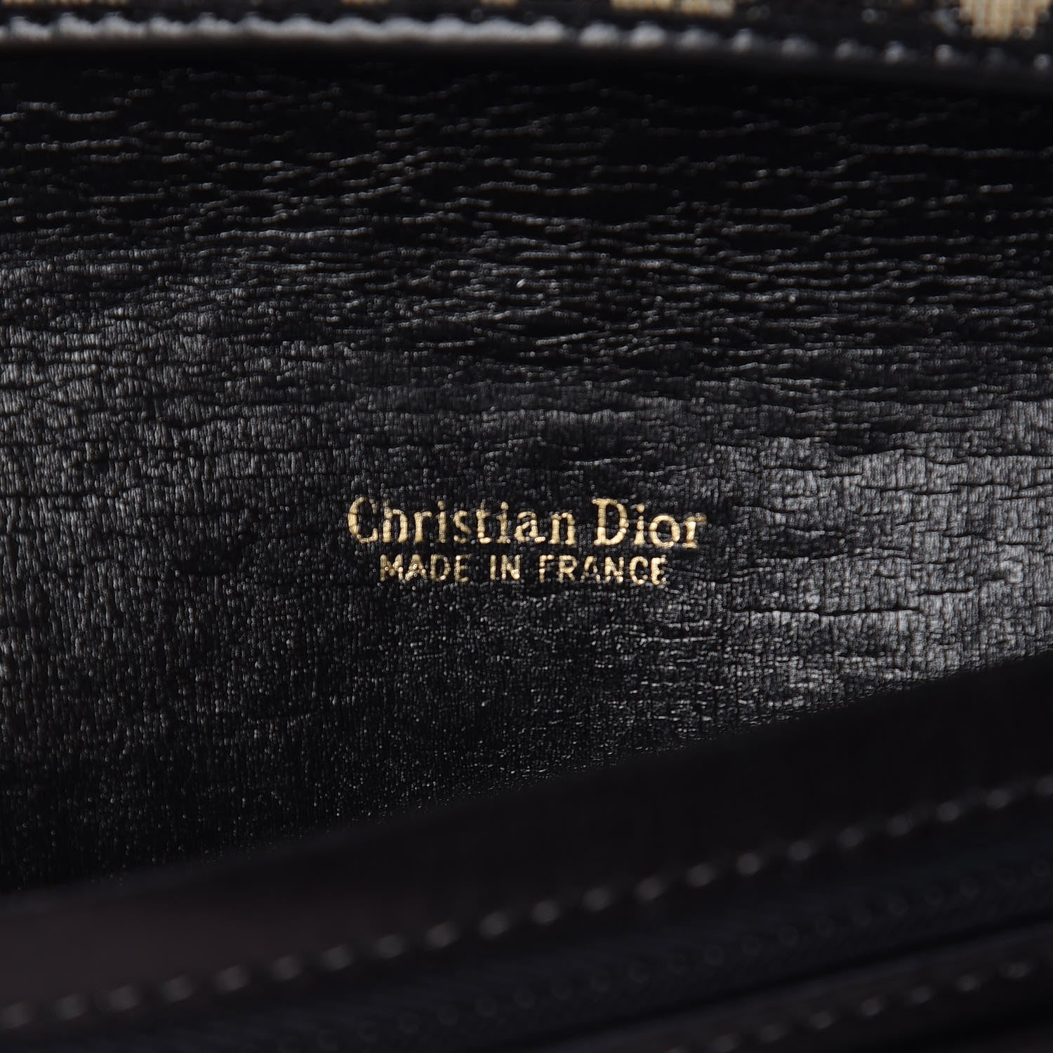 Christian Dior Monogram Flap Wallet Black 6 of 12