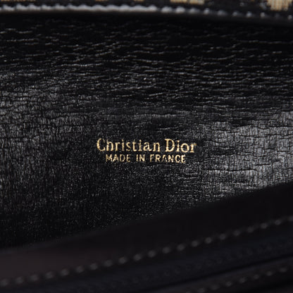 Christian Dior Monogram Flap Wallet Black 6 of 12