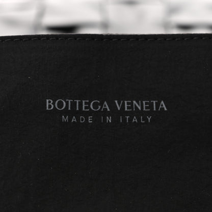 Bottega Veneta Paper Calfskin Maxi Intrecciato The Cassette Case Black 7 of 11