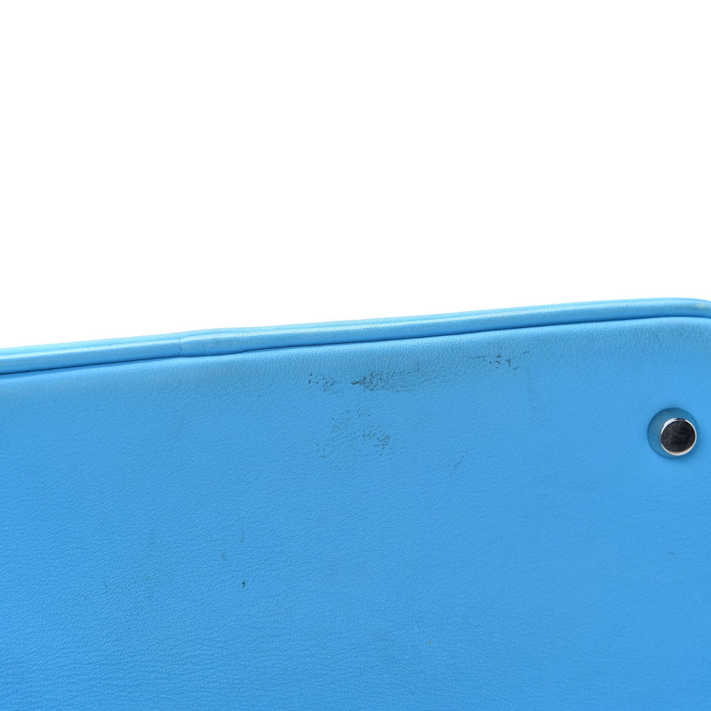 Smooth Calfskin Small Be Dior Flap Blue