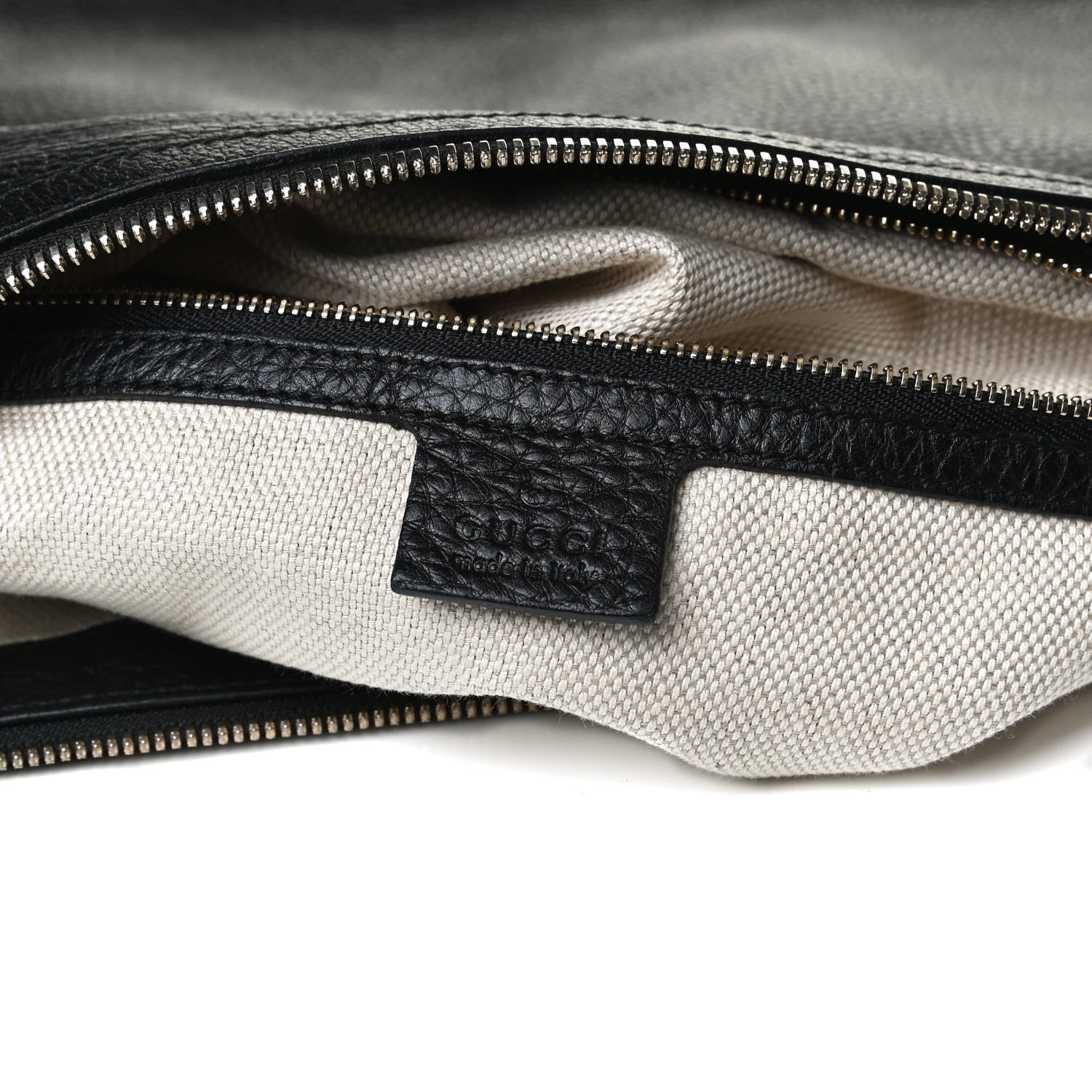 Gucci Pebbled Calfskin Medium Soho Hobo Black 11 of 27